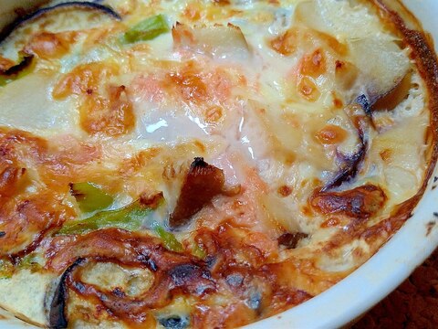 糖質制限のなすとアボカドグラタン風